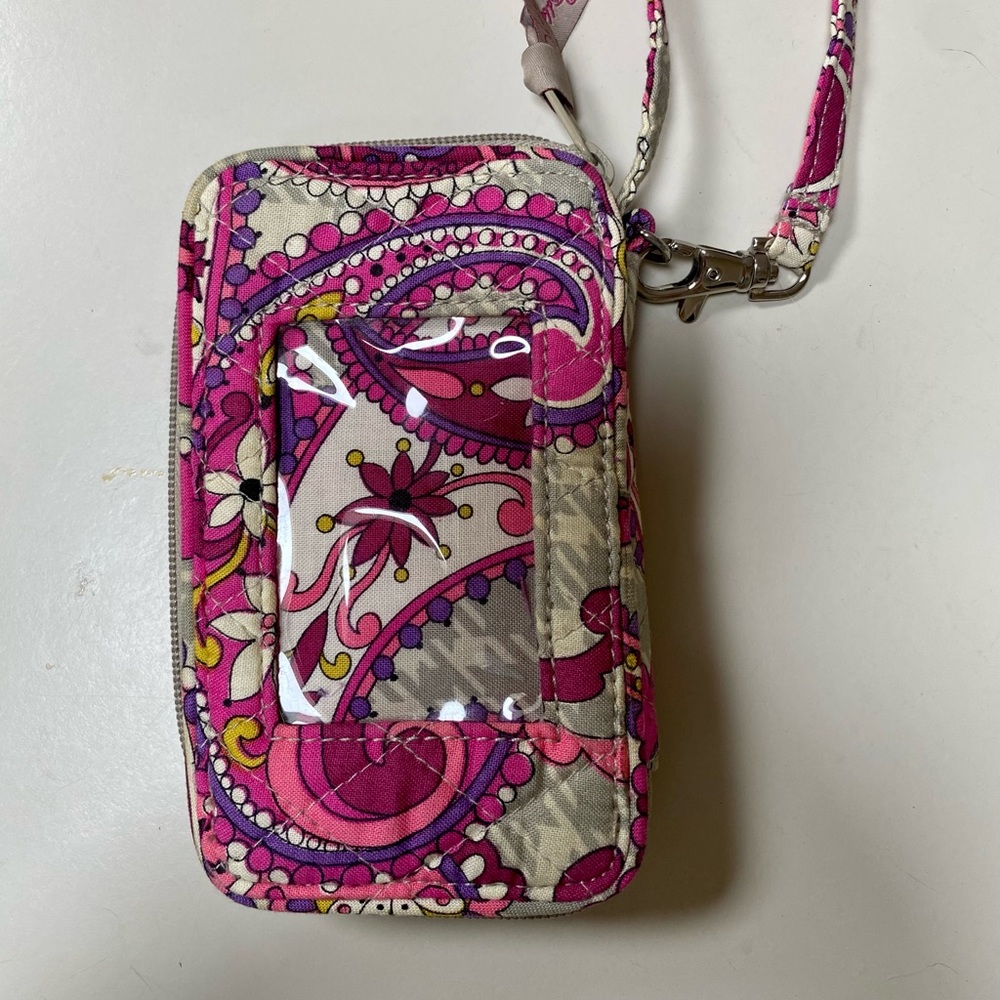Vera Bradley Wristlet Pink Paisley